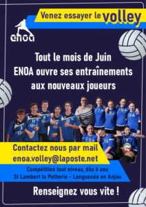 Viens essayer le volley en JUIN