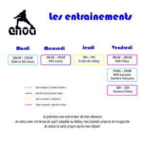 Les entrainements reprennent !