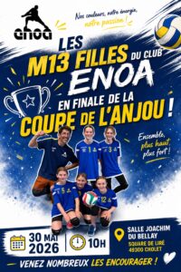 Nos M13 Filles en Finale de coupe de l&rsquo;Anjou !