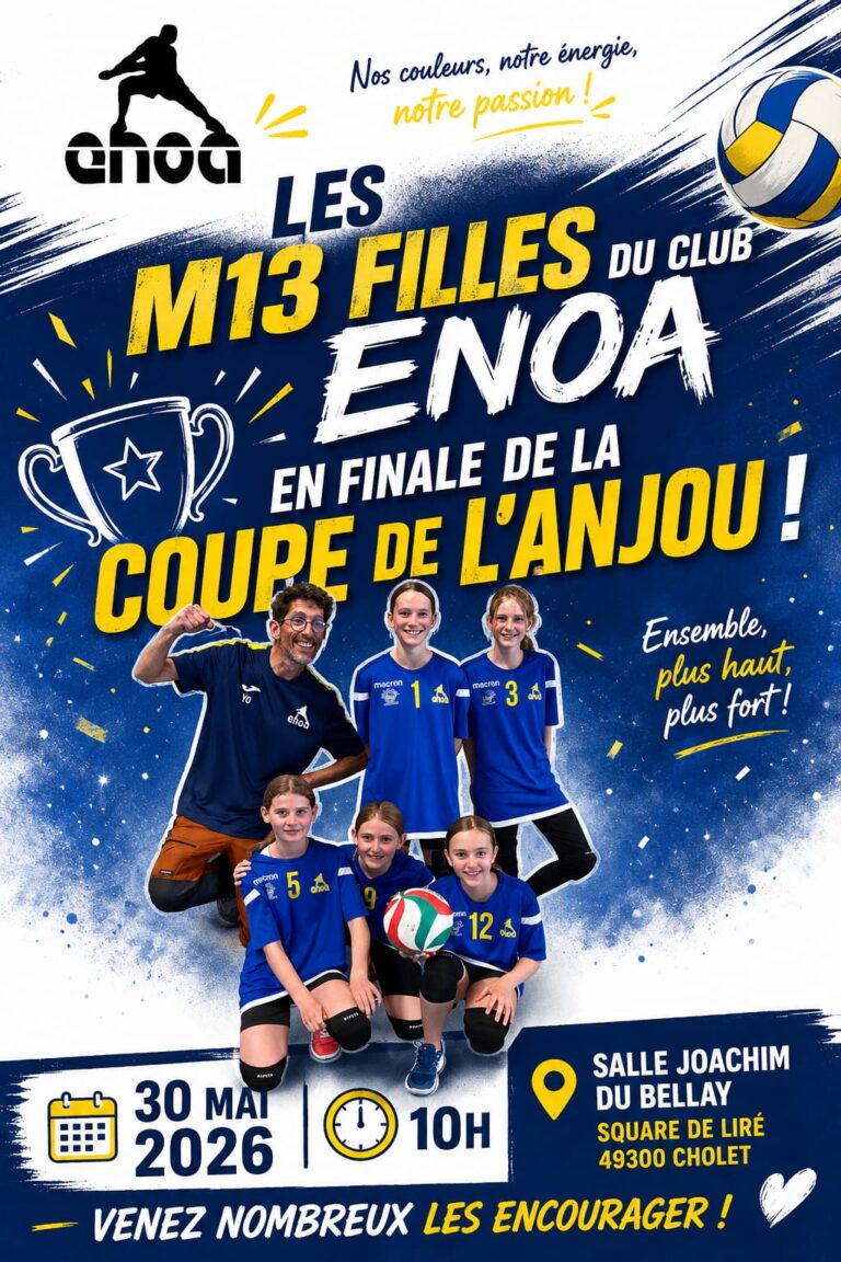 Nos M13 Filles en Finale de coupe de l&rsquo;Anjou !